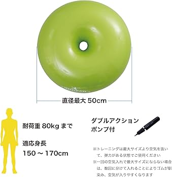 鉄人倶楽部 Amazon | IRONMAN CLUB(鉄人倶楽部)ドーナッツボール 黄緑 直径